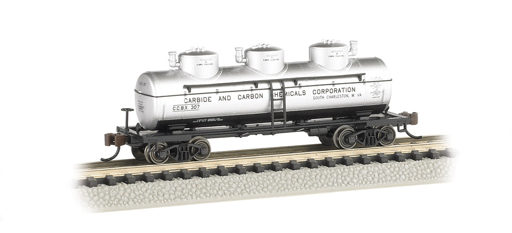 Bachmann 17155 N Carbide and Carbon Chemicals 3-Dome Tank Car
