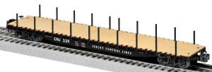 Lionel 6-19385 O CNJ PS-4 Flatcar w/Stakes