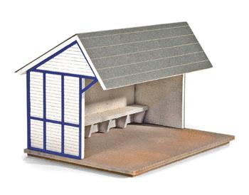 Micro-Trains 89990903 HO Passenger Shelter Laser Cut Wood Kit