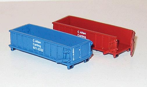 NJ International 6623 N 20 cu.yd Dumpster w/ Doors, Locks & Rollers (Set of 2)