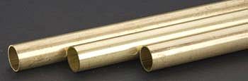 K&S 9219 .029" x 9/16'' x 36" Round Brass Tube (Pack of 3)