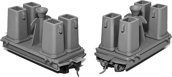 State Tool & Die 737 HO Large Bottom Pour Ingot Car with Mold (Pack of 2)