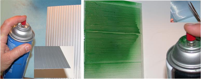 The N Scale Architect 50026 G 10" x 14" Clear Corrugated Panels Styrene Sheet