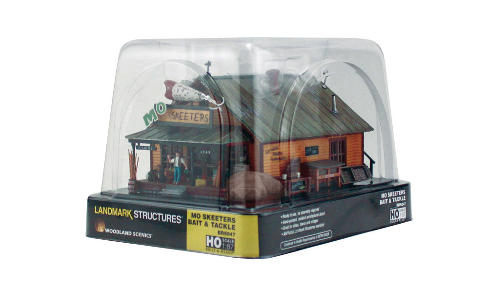 Woodland Scenics BR5047 HO Built-&-Ready Mo Skeeters Bait& Tackle Building