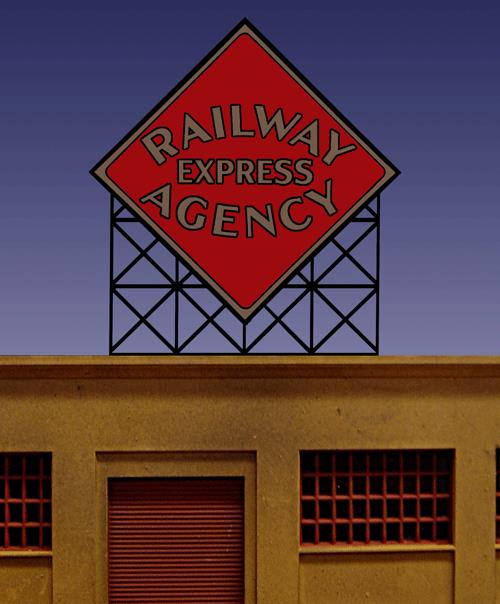 Miller Engineering 71 HO/O Railway Express Neon Sing Lighting Kit