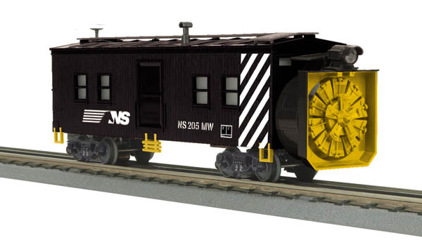 MTH 30-79370 O Scale Norfolk Southern Rotary Snow Plow #NS205MW