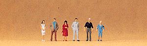 Preiser 80907 Z Standing Passers By Figures (Set of 6)
