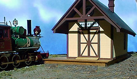 B.T.S. 17400 O Flagstop Small Depot Station at Slapout Craftsman Building Kit