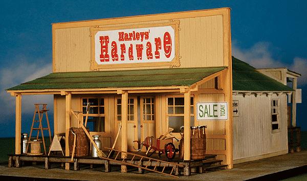 GCLaser 292-1384 HO Scale Harley's Hardware - Kit (Laser-Cut Wood)
