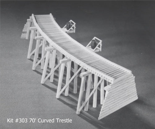 Campbell Scale Models 303-295 HO 70' Curved Trestle Building