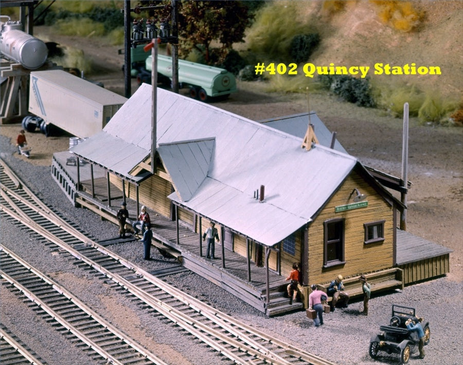 Campbell Scale Models 402 HO Scale Quincy Station Building Kit
