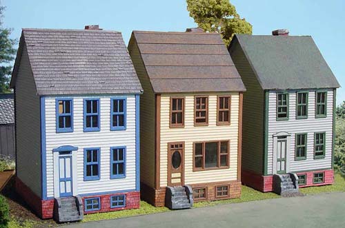 Branchline 838 N Scale Row Houses 3pk