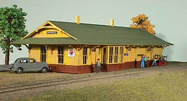 American Model Builders 649 Laser Art NP Depot N Scale Kit 5.75x2x1.75