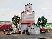 American Model Builders 115 HO Farmer's Grain/Stock Co. Laser Art Wood Kit