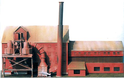 Plastruct 1031 HO 30" x 7" x 18" Sintering Plant Fake Front Kit