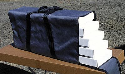 A-Line 19255 HO Hobby Tote System w/ Nylon Carrying Case-4 High-Sided Container
