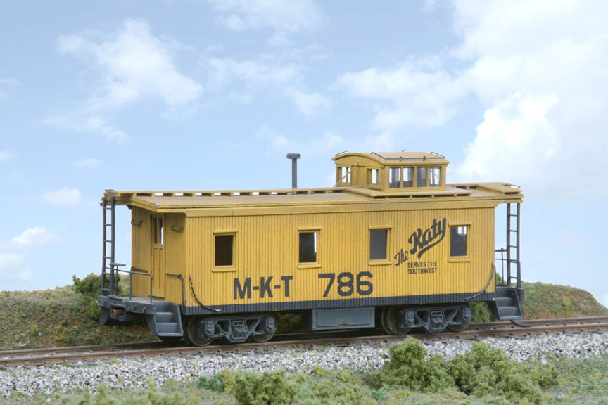 American Model Builders 850 HO Missouri Kansas Texas "Katy" Real Wood Caboose