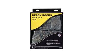 Woodland Scenics C1138 Rock Face Ready Rocks (Pack of 4)
