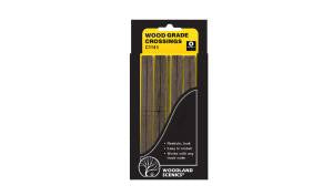 Woodland Scenics C1145 O Grade Crossing Wood Plank (Set of 2)