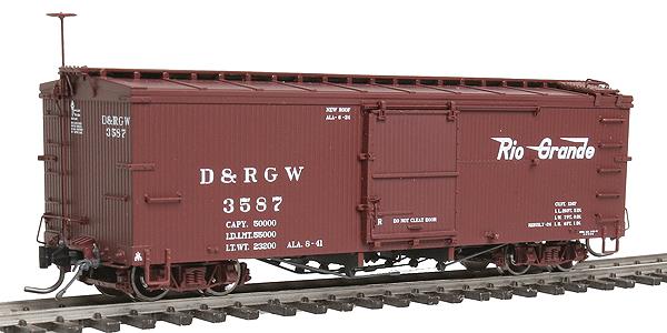 Blackstone Models 340132 HOn3 DRGW 3000 Series 30' Boxcar #3587