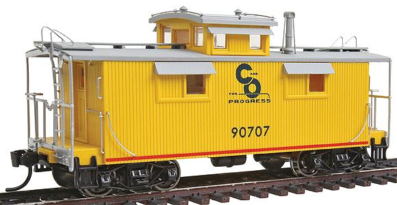Walthers 920-103153 HO Scale Chesapeake & Ohio 25' Wood Caboose #90707