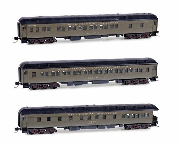 Micro-Trains 99305180 N Southern Pacific Heavyweight Passenger Car (Set of 3)