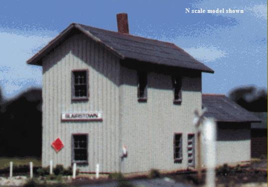 Blair Line 178 HO Scale Blairstown 2-Story Depot Laser-Cut Building Kit