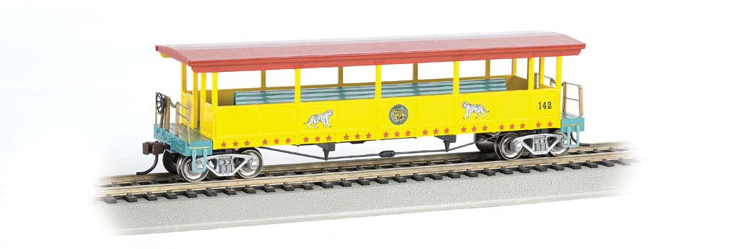 Bachmann 16602 HO Ringling Bros. Barnum Bailey Open Sided Excursio Trainz