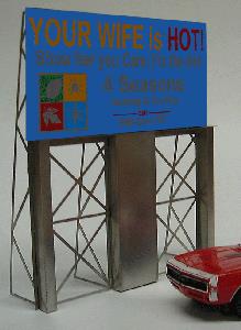 Miller Engineering 881001 HO/O Four Seasons Heating & Cooling Animated Billboard