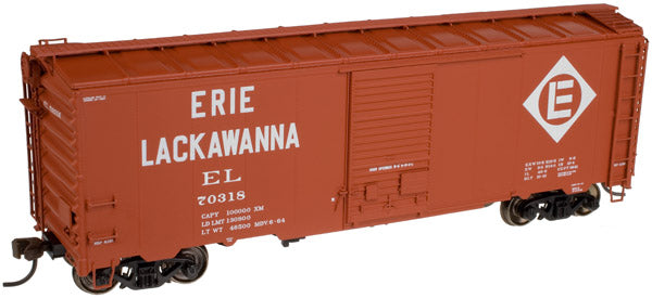 Atlas 20001391 HO Scale Erie Lackawanna 40' Postwar w/ 6' Door Boxcar #70318