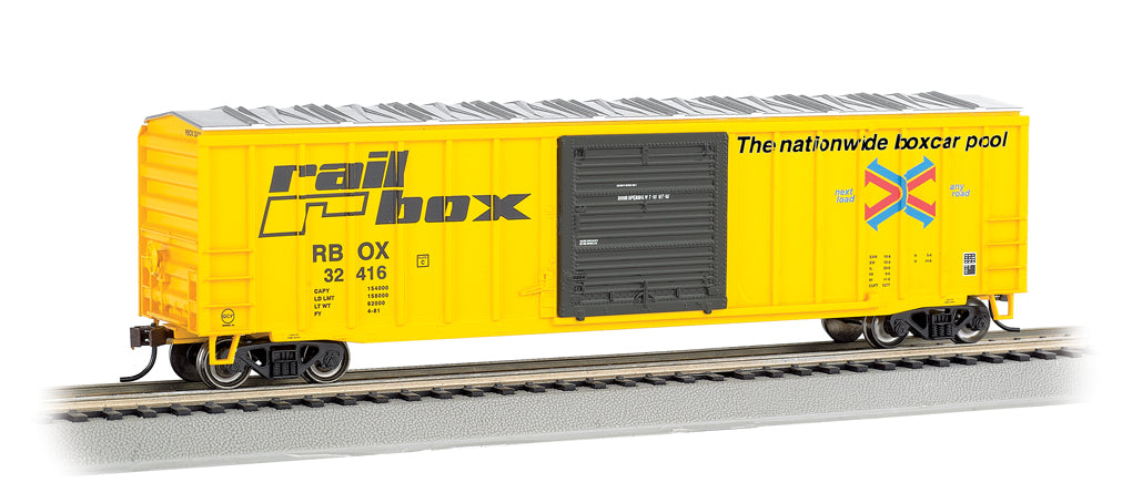 Bachmann 19608 HO Railbox 50'6 Outside-Braced Sliding-Door Boxcar #32416