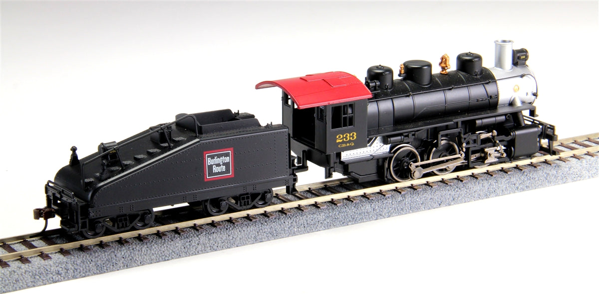 Bachmann 51607 HO CBQ USRA 0-6-0 Steam Locomotive with Slope-Back Tender#233