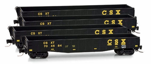 Micro-Trains 99400062 Z CSX 50' Gondola 4 Car Runner Pk