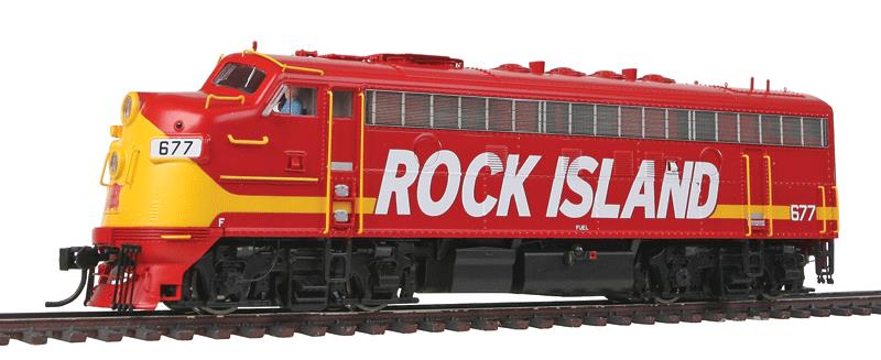 Walthers 920-40696 HO Rock Island EMD F7A Diesel Locomotive #677 w/ DCC & Sound