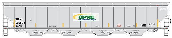 Walthers 920-105815 HO GPRE Trinity 4-Bay Covered Hopper #639371