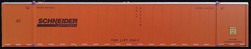 Con-Cor 0004-088014 HO Schneider NationalMonon 53' Container (Pack of 2)