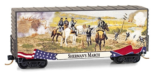 Micro-Trains 10100710 N Sherman's March 40' Hy-Cube Boxcar #10
