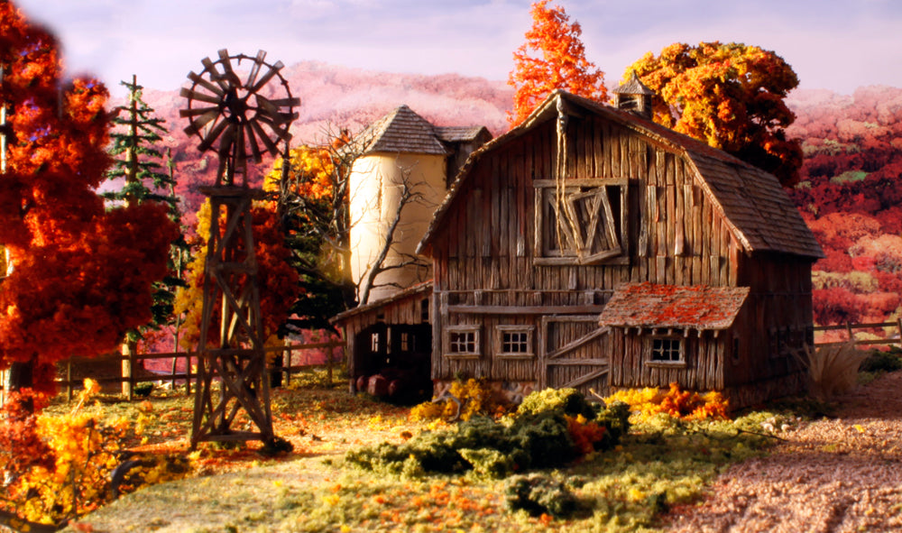 Woodland Scenics PF5211 N Rustic Barn Building Kit