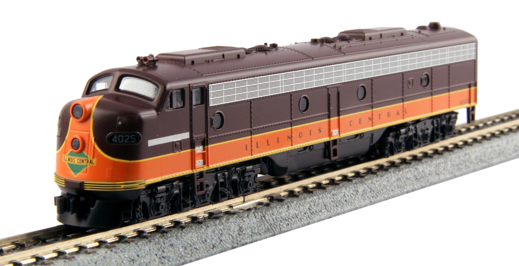 Kato 176-5363 N Illinois Central E8A Powered Diesel Locomotive