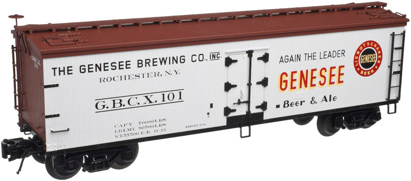 Atlas 3001521 O 40' Wood Reefer, Genesee Brewing Company – Trainz