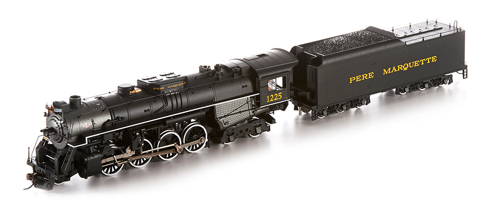 Bachmann 52403 HO Pere Marquette 2-8-4 Berkshire & Tender w/Sound & DCC #1225