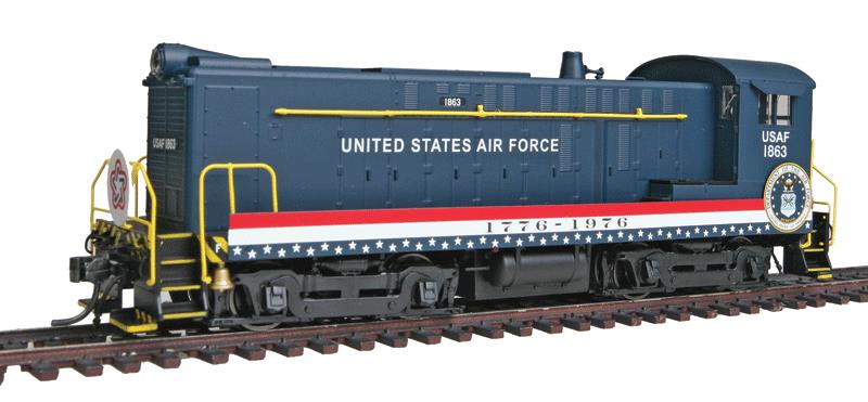 Bowser 23971 HO USAF S12 Switcher wDCC/Snd #1863 – Trainz