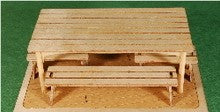 GCLaser 350116 1:35 O Scale Table and Bench Set Laser Cut Plywood Kit