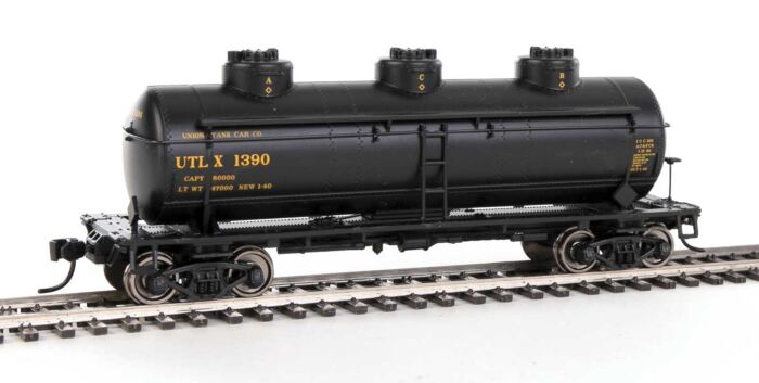 Walthers 910-1145 HO UTLX Ready to Run 36' 3-Dome Tank Car #1390