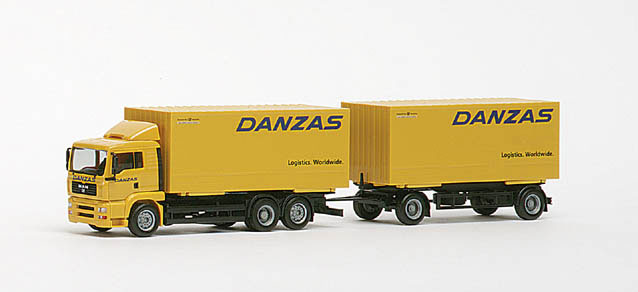 Herpa 147354 HO DANZAS MAN TG Tractor Trailer