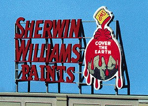 Blair Line 1505 Z, N, HO Sherwin Williams Paints Laser-Cut Billboard Kit