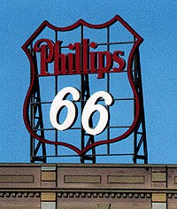 Blair Line 2504 HO, S, O Phillips 66 Laser-Cut Billboard Kit