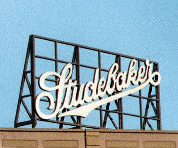 Blair Line 2513 HO, S, O Studebaker Laser-Cut Billboard Sign Kit