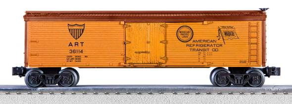 Lionel 6-36114 O A.R.T. Woodsided Reefer Car #36114