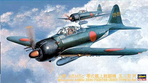 Hasegawa 09072 1:48 Mitsubishi A6M5c Zero Fighter Zeke Type 52 Hei